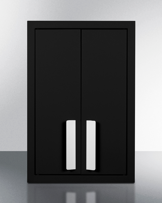 Summit Black 12" Wide Wall Cabinet Refrigerator Accessories Summit Appliance