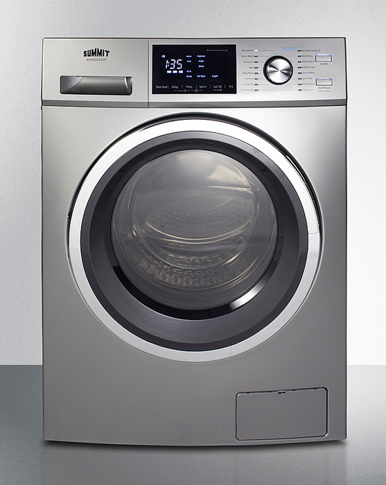 Summit 24" Wide 115V Washer/Dryer Combo Refrigerator Accessories Summit Appliance