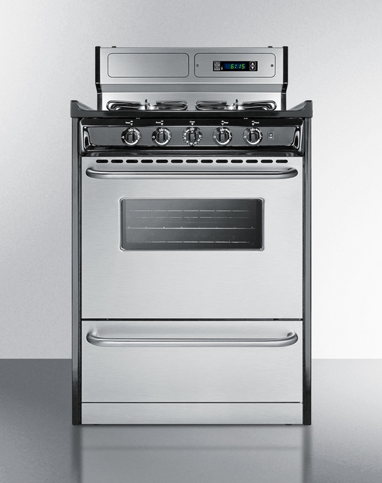 Summit 24" Wide Gas Range, Sealed Burners Refrigerator Accessories Summit Appliance