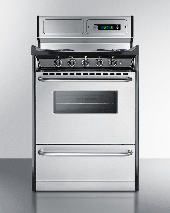 Summit 24" Wide Gas Range, Open Burners Refrigerator Accessories Summit Appliance