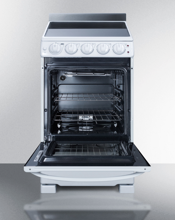 Summit 20" Wide Electric Smooth-Top Range Refrigerator Accessories Summit Appliance