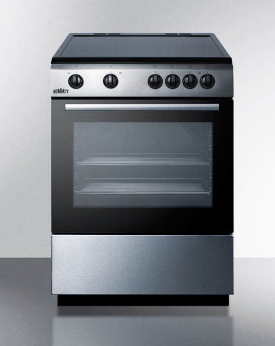 Summit 24" Wide Smooth Top Electric Range Refrigerator Accessories Summit Appliance