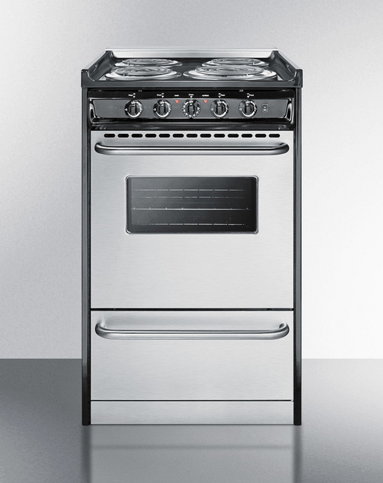 Summit 20" Wide Electric Coil Range Refrigerator Accessories Summit Appliance