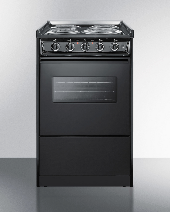 Summit 20" Wide Electric Coil Range Refrigerator Accessories Summit Appliance
