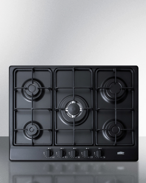Summit 27" Wide 5-Burner Gas Cooktop Refrigerator Accessories Summit Appliance