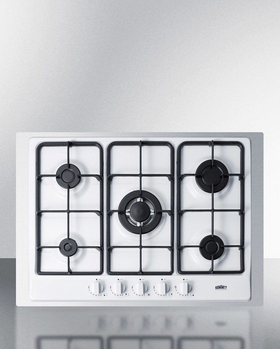 Summit 30" Wide 5-Burner Gas Cooktop Refrigerator Accessories Summit Appliance