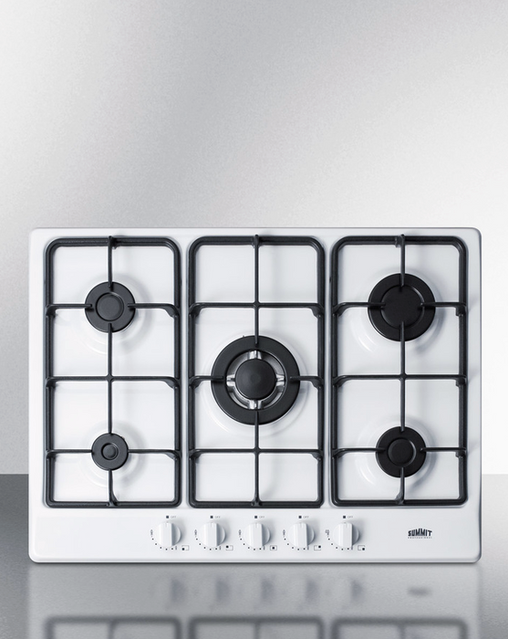 Summit 27" Wide 5-Burner Gas Cooktop Refrigerator Accessories Summit Appliance