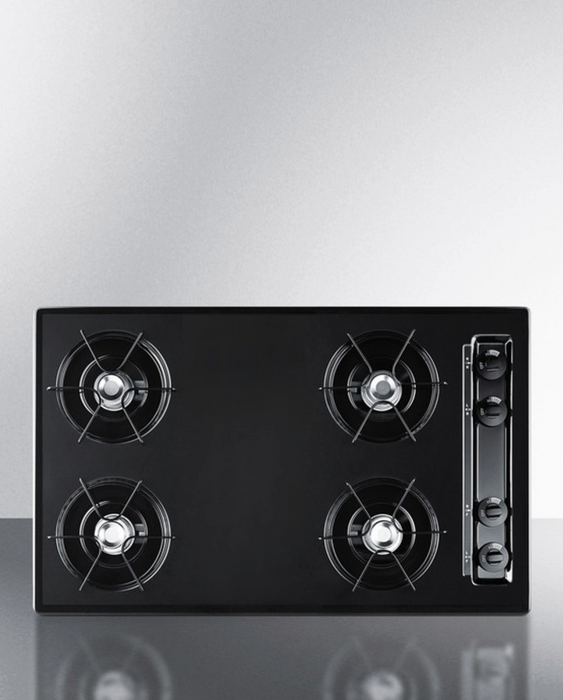 Summit 30" Wide 4-Burner Gas Cooktop Refrigerator Accessories Summit Appliance
