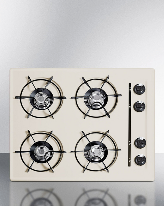 Summit 24" Wide 4-Burner Gas Cooktop Refrigerator Accessories Summit Appliance