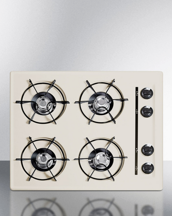 Summit 24" Wide 4-Burner Gas Cooktop Refrigerator Accessories Summit Appliance