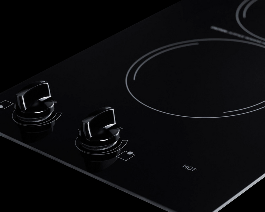 Summit 12" Wide 230V 2-Burner Radiant Cooktop Refrigerator Accessories Summit Appliance