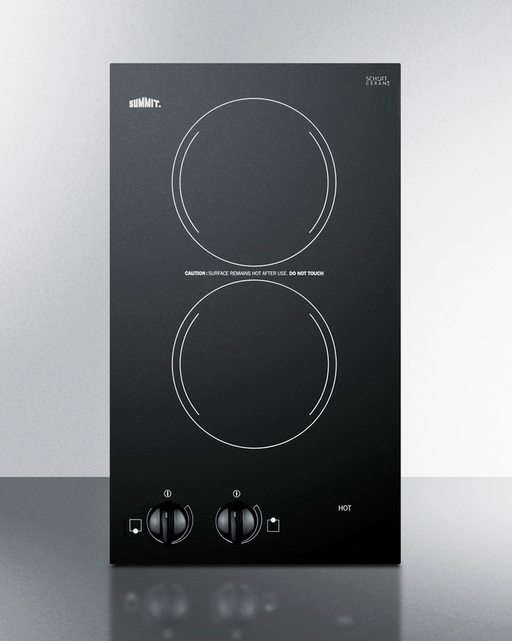 Summit 12" Wide 115V 2-Burner Radiant Cooktop Refrigerator Accessories Summit Appliance