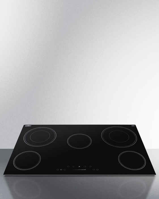 Summit 36" Wide 208-240V 5-Burner Radiant Cooktop Refrigerator Accessories Summit Appliance