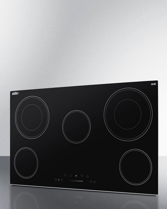 Summit 36" Wide 208-240V 5-Burner Radiant Cooktop Refrigerator Accessories Summit Appliance