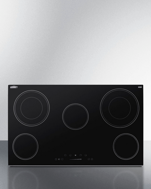 Summit 36" Wide 208-240V 5-Burner Radiant Cooktop Refrigerator Accessories Summit Appliance