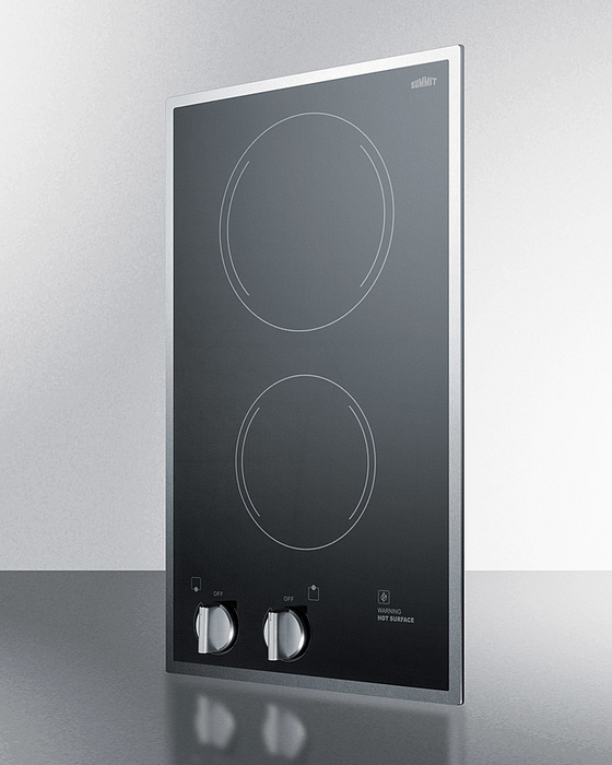 Summit 12" Wide 115V 2-Burner Radiant Cooktop Refrigerator Accessories Summit Appliance