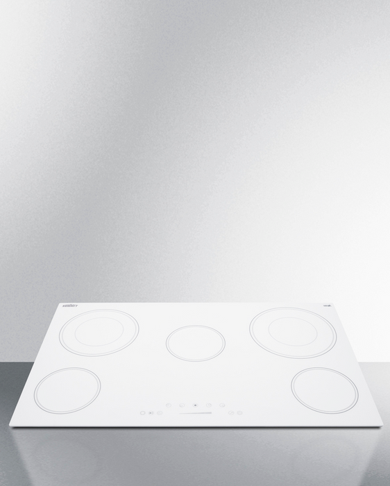 Summit 36" Wide 208-240V 5-Burner Radiant Cooktop Refrigerator Accessories Summit Appliance