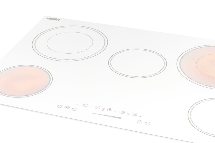 Summit 36" Wide 208-240V 5-Burner Radiant Cooktop Refrigerator Accessories Summit Appliance