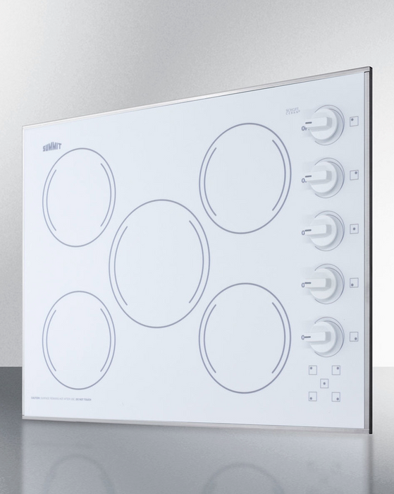 Summit 27" Wide 230V 5-Burner Radiant Cooktop Refrigerator Accessories Summit Appliance