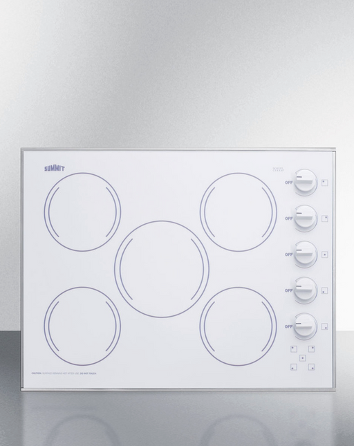 Summit 27" Wide 230V 5-Burner Radiant Cooktop Refrigerator Accessories Summit Appliance