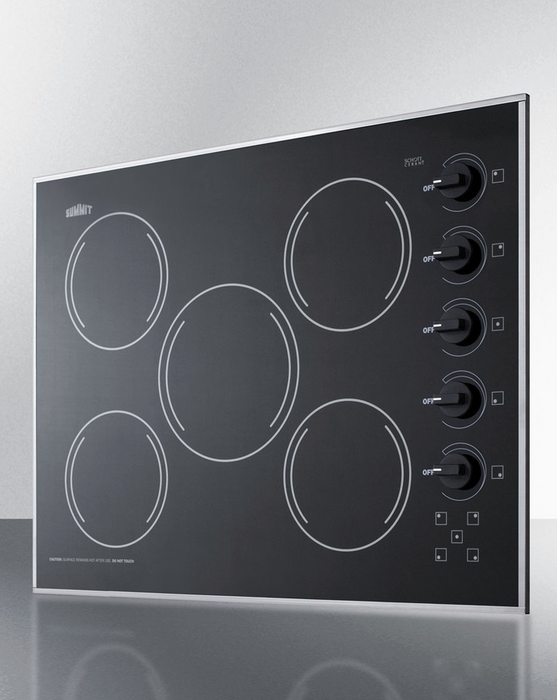 Summit 27" Wide 230V 5-Burner Radiant Cooktop Refrigerator Accessories Summit Appliance