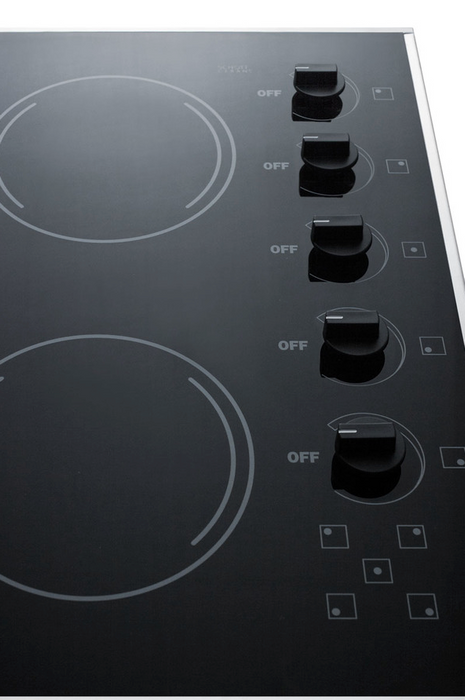 Summit 27" Wide 230V 5-Burner Radiant Cooktop Refrigerator Accessories Summit Appliance