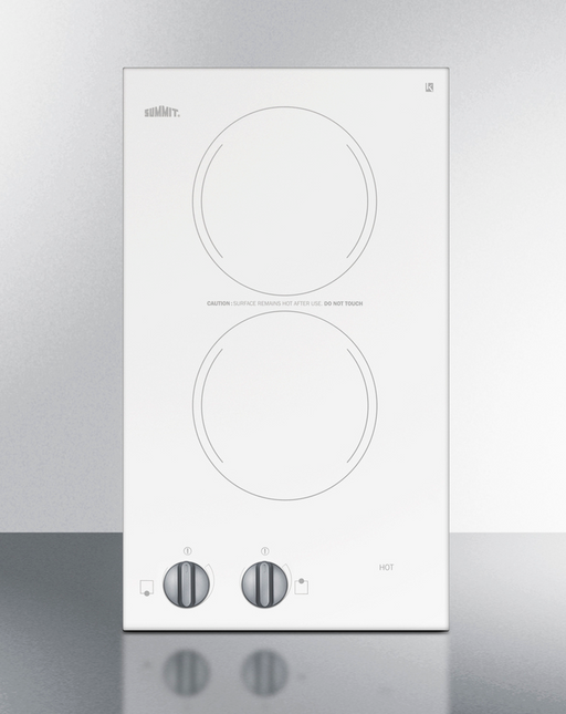 Summit 12" Wide 115V 2-Burner Radiant Cooktop Refrigerator Accessories Summit Appliance