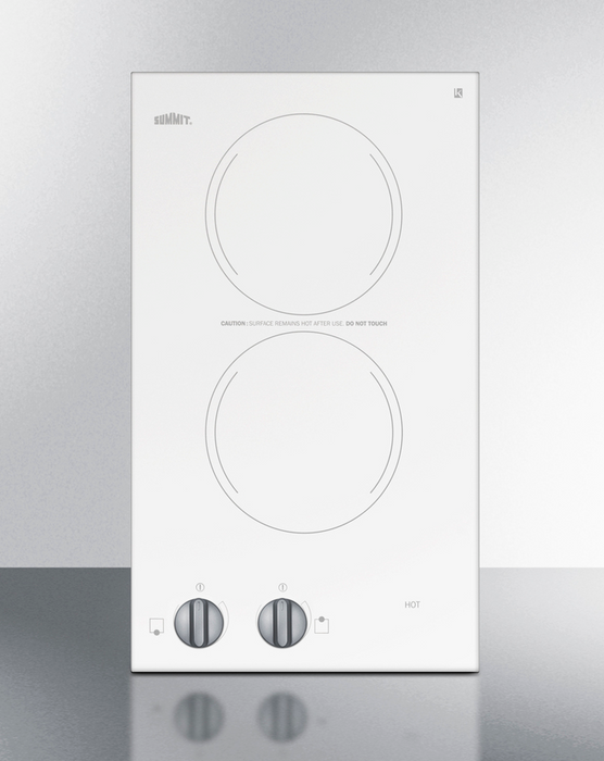 Summit 12" Wide 115V 2-Burner Radiant Cooktop Refrigerator Accessories Summit Appliance