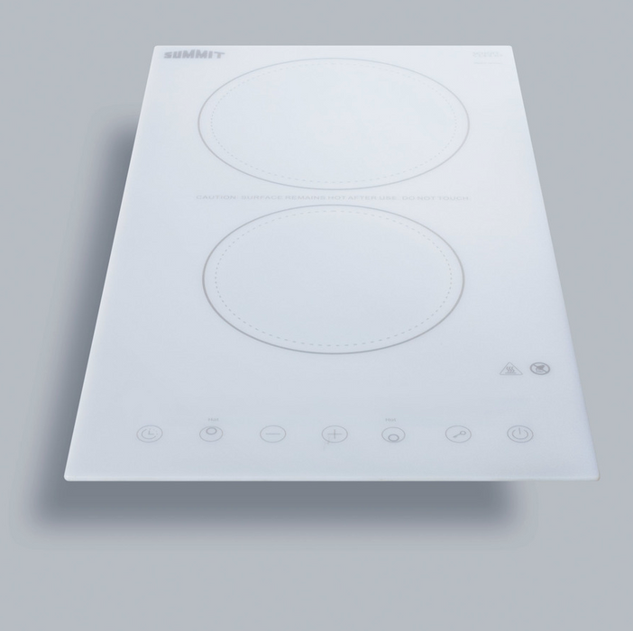 Summit 12" Wide 230V 2-Burner Radiant Cooktop Refrigerator Accessories Summit Appliance