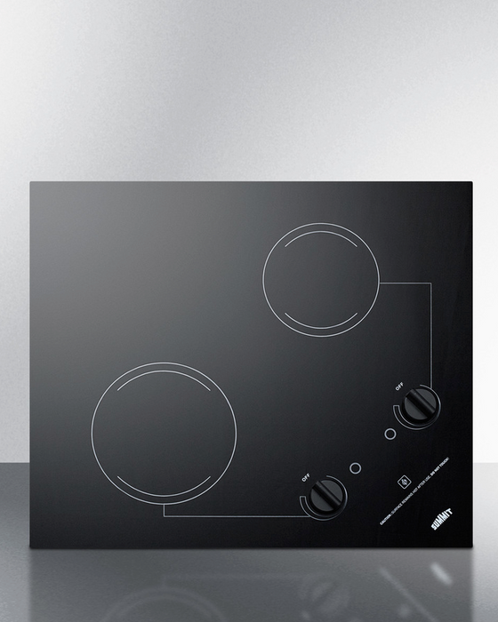 Summit 21" Wide 115V 2-Burner Radiant Cooktop Refrigerator Accessories Summit Appliance
