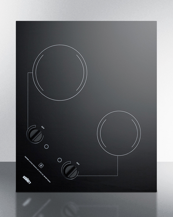 Summit 21" Wide 115V 2-Burner Radiant Cooktop Refrigerator Accessories Summit Appliance
