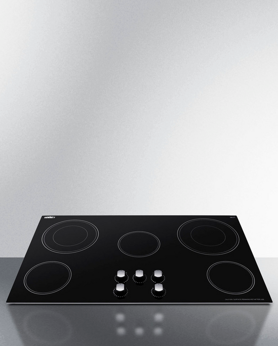 Summit 36" Wide 208-240V 5-Burner Radiant Cooktop Refrigerator Accessories Summit Appliance