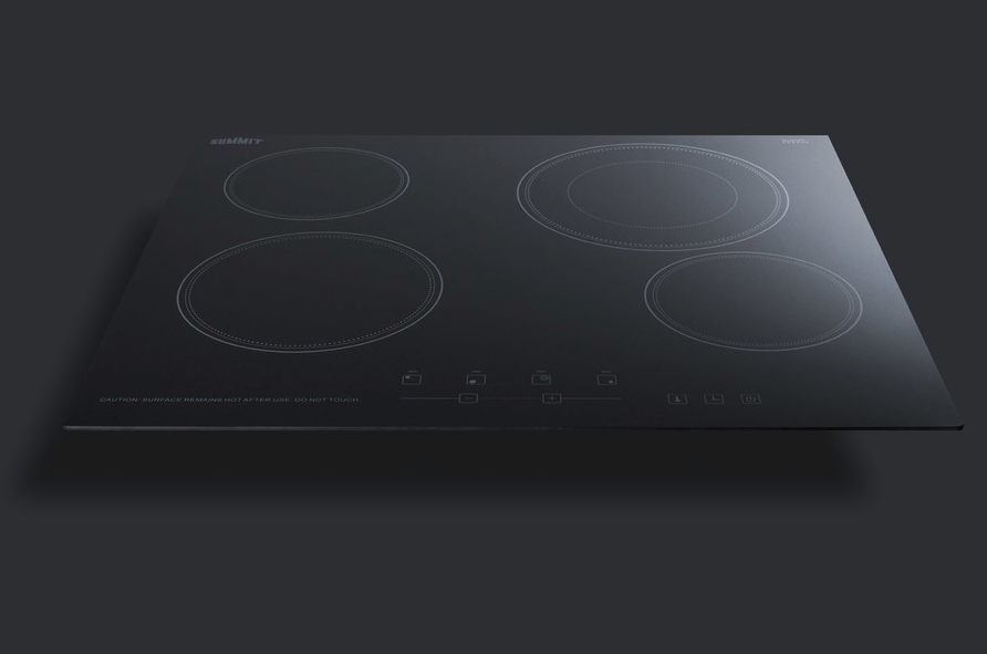 Summit 24" Wide 230V 4-Burner Radiant Cooktop Refrigerator Accessories Summit Appliance