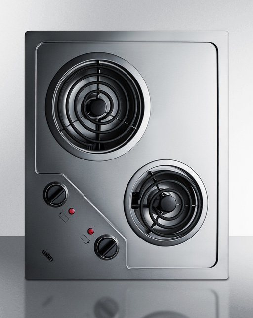 Summit 21" Wide 115V 2-Burner Coil Cooktop Refrigerator Accessories Summit Appliance