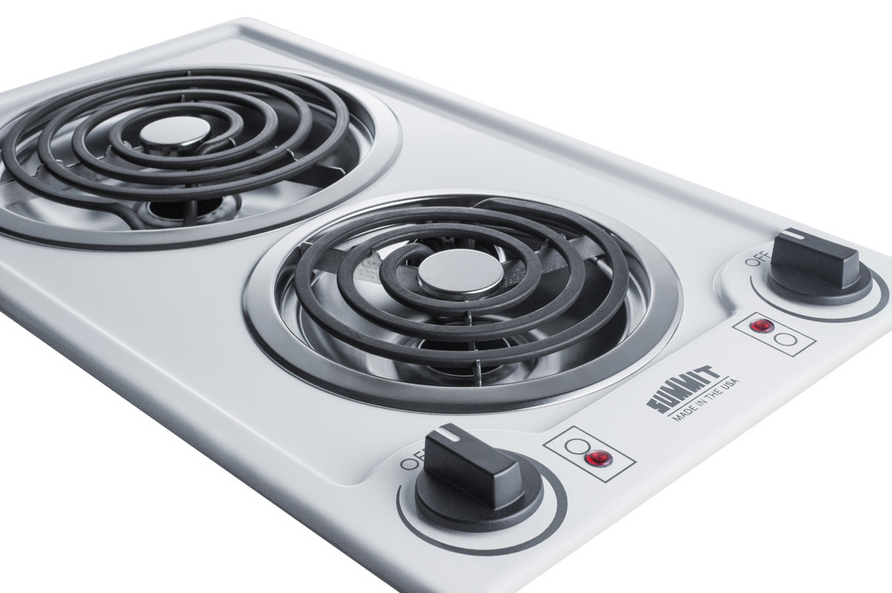 Summit 12" Wide 115V 2-Burner Coil Cooktop Refrigerator Accessories Summit Appliance