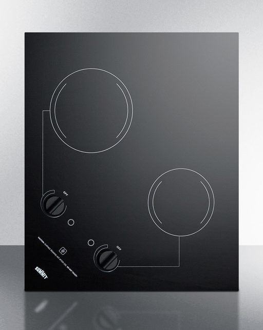 Summit 21" Wide 230V 2-Burner Radiant Cooktop Refrigerator Accessories Summit Appliance