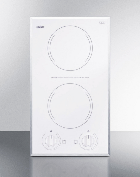 Summit 12" Wide 115V 2-Burner Radiant Cooktop Refrigerator Accessories Summit Appliance