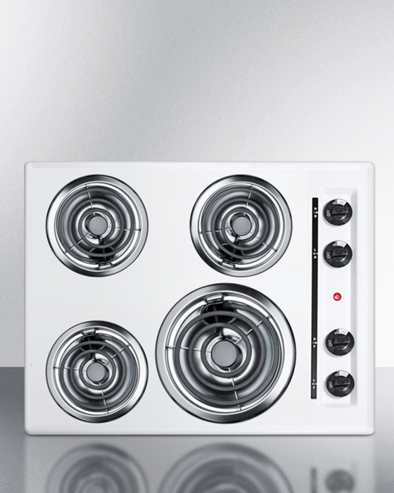 Summit 24" Wide 4-Burner Coil Cooktop Refrigerator Accessories Summit Appliance