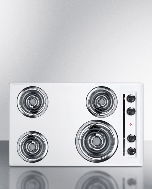 Summit 30" Wide 4-Burner Coil Cooktop Refrigerator Accessories Summit Appliance
