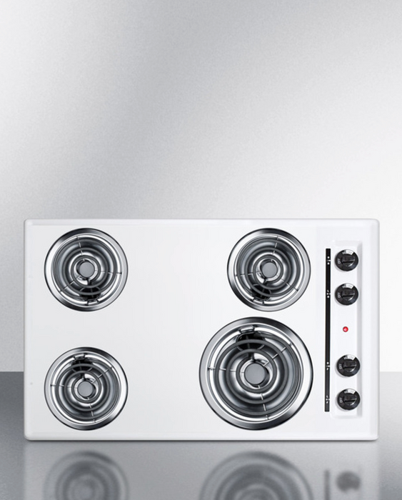Summit 30" Wide 4-Burner Coil Cooktop Refrigerator Accessories Summit Appliance