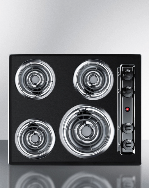 Summit  24" Wide 4-Burner Coil Cooktop Refrigerator Accessories Summit Appliance