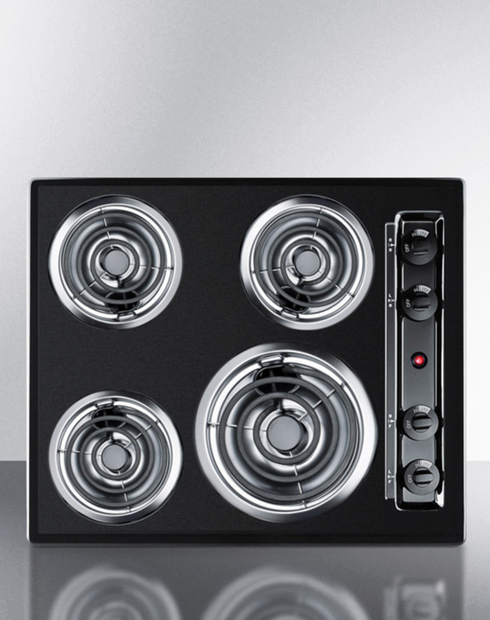 Summit 24" Wide 4-Burner Coil Cooktop Refrigerator Accessories Summit Appliance