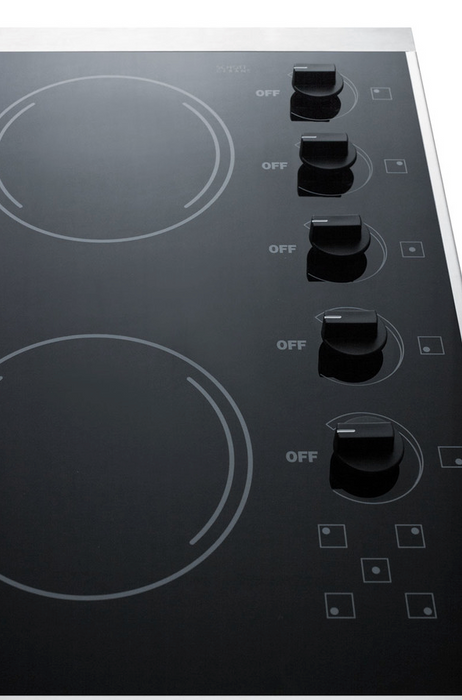 Summit 27" Wide 230V 5-Burner Radiant Cooktop Refrigerator Accessories Summit Appliance