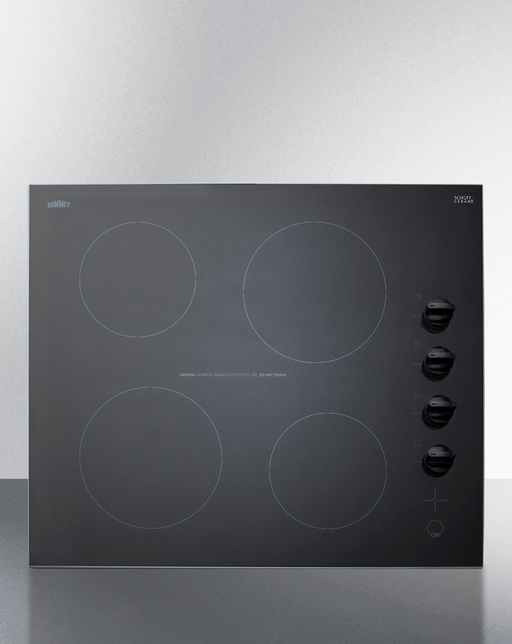 Summit 24" Wide 230V 4-Burner Radiant Cooktop Refrigerator Accessories Summit Appliance