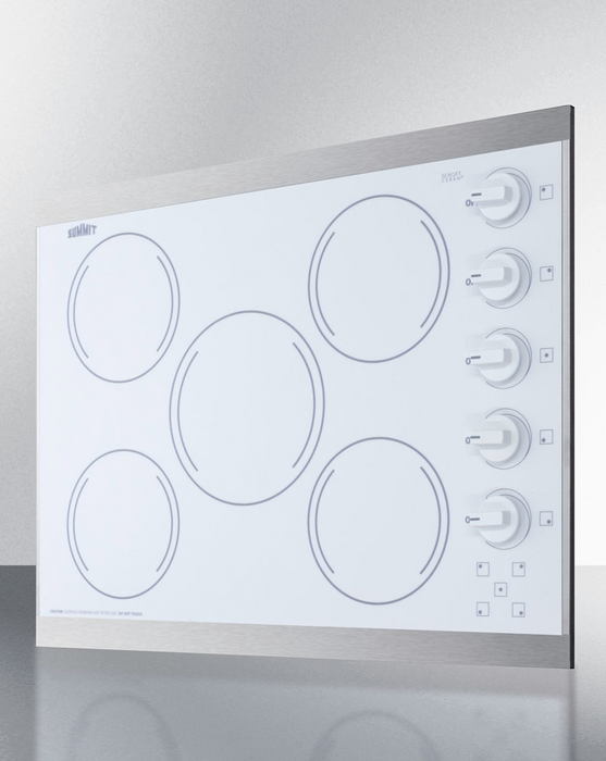 Summit 27" Wide 230V 5-Burner Radiant Cooktop Refrigerator Accessories Summit Appliance