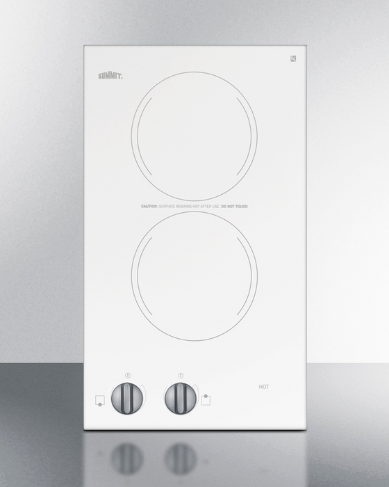 Summit 12" Wide 220-240V 2-Burner Radiant Cooktop Refrigerator Accessories Summit Appliance