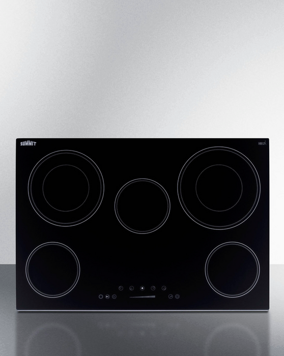 Summit 30" Wide 208-240V 5-Burner Radiant Cooktop Refrigerator Accessories Summit Appliance