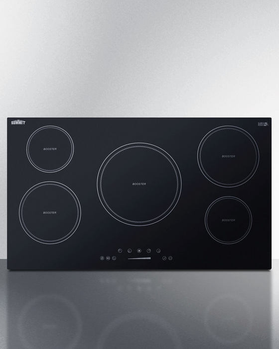Summit 36" Wide 208-240V 5-Zone Induction Cooktop Refrigerator Accessories Summit Appliance