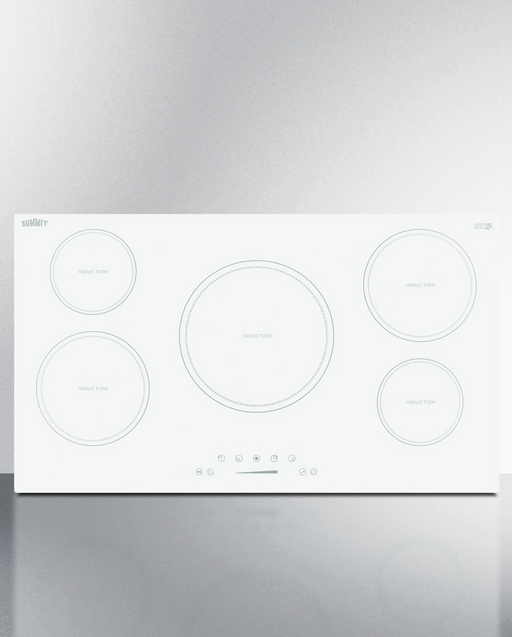 Summit 36" Wide 208-240V 5-Zone Induction Cooktop Refrigerator Accessories Summit Appliance