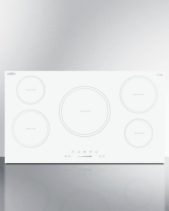 Summit 36" Wide 208-240V 5-Zone Induction Cooktop Refrigerator Accessories Summit Appliance